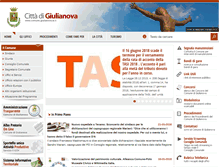 Tablet Screenshot of comune.giulianova.te.it